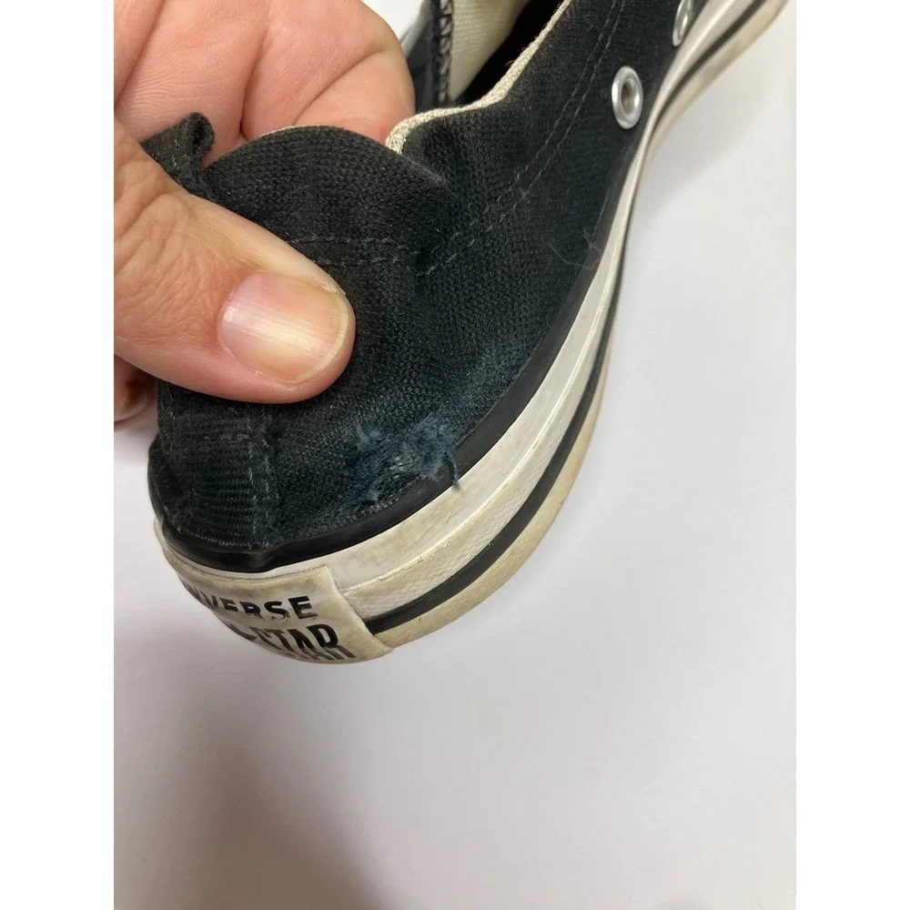 Converse Chuck Taylor Shoreline Women 9 Black Good Slip On Sneakers 537081F punk